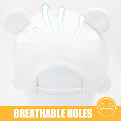 Dicry Toddler Boy Baseball Cap Baby Sun Soft Caps Girl Cute Bear Ear Hat Kid Summer Adjustable Hats for Infant