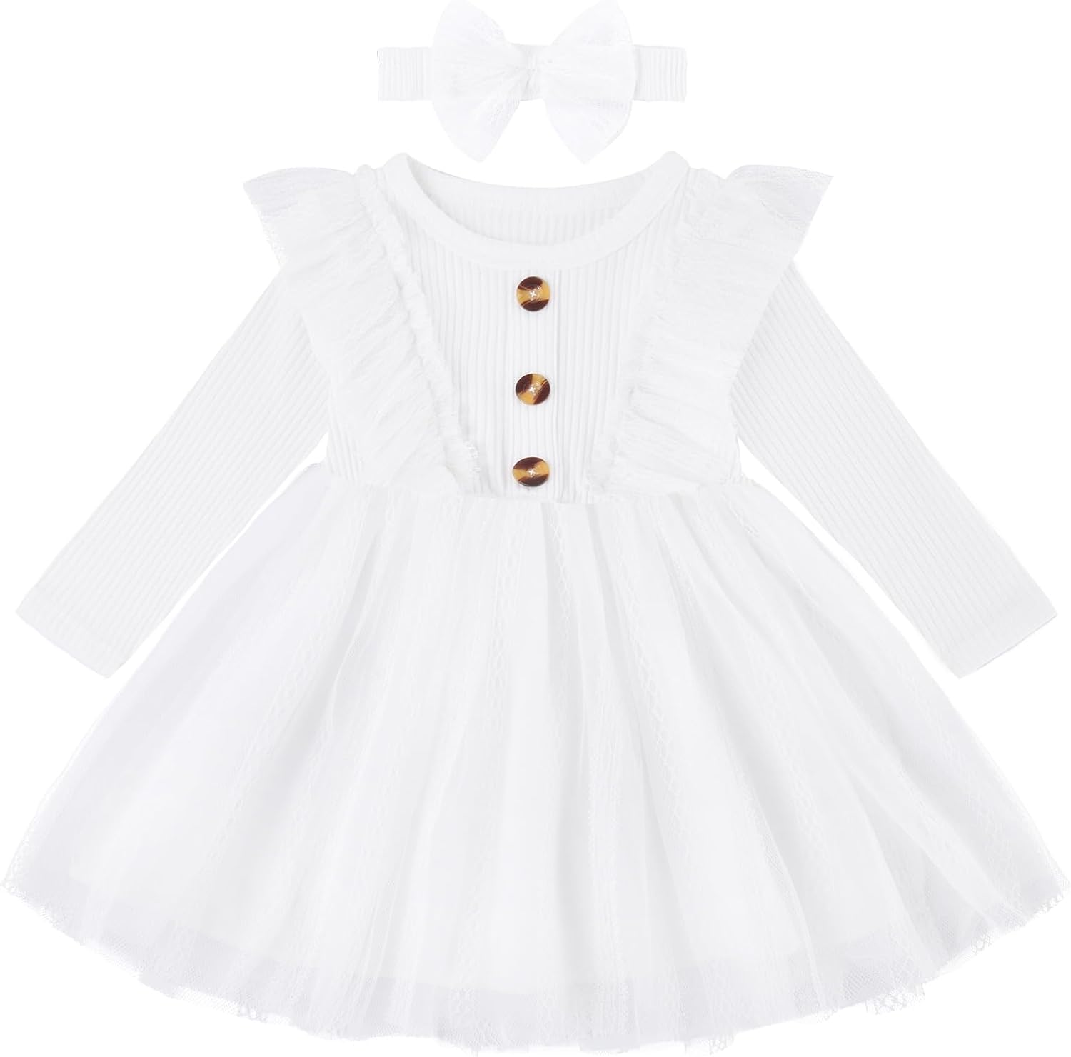 Dicry Toddler Baby Girl's Tutu Dress Fall Outfits Knit Long Sleeve Dicry Toddler Baby Girl's Tutu Dress Fall Outfits Knit Long Sleeve