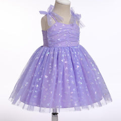 Dicry Baby Girls Tutu Dress Summer Sleeveless Backless Princess Birthday Party Dresses Sequin Ruffle Tulle Bowknot Sundress