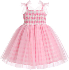 Dicry Baby Girls Tutu Dress Summer Sleeveless Backless Princess Birthday Party Dresses Sequin Ruffle Tulle Bowknot Sundress