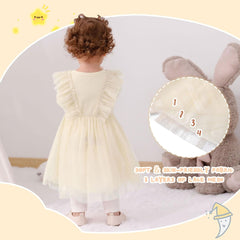 Dicry Toddler Baby Girl's Tutu Dress Fall Outfits Knit Long Sleeve Princess Clothes 3-24 Month