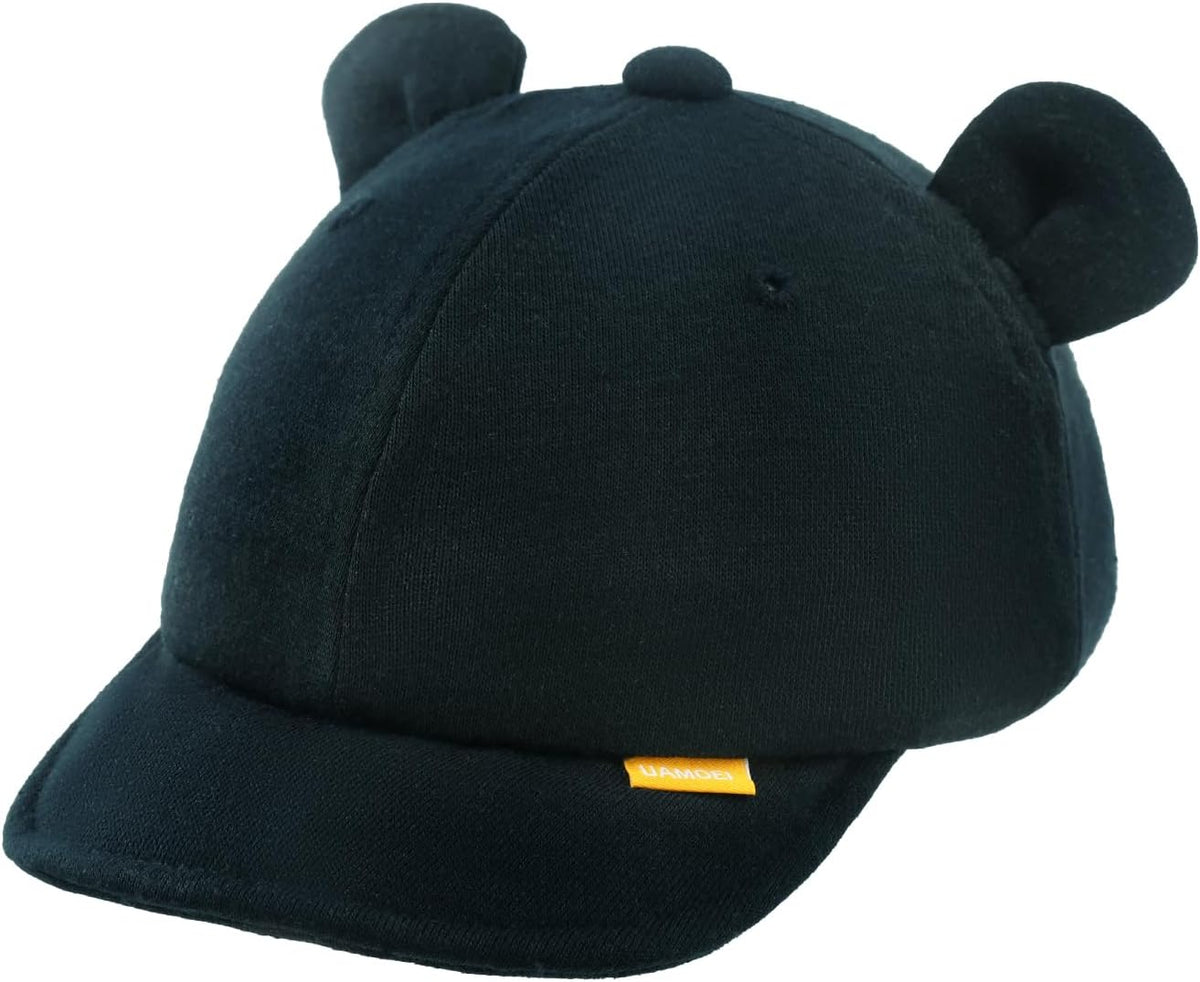 Dicry Toddler Boy Baseball Cap Baby Sun Soft Caps Girl Cute Bear Ear Hat Kid Summer Adjustable Hats for Infant