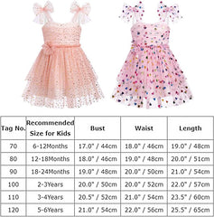 Dicry Baby Girls Tutu Dress Summer Sleeveless Backless Princess Birthday Party Dresses Sequin Ruffle Tulle Bowknot Sundress