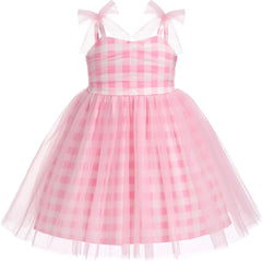 Dicry Baby Girls Tutu Dress Summer Sleeveless Backless Princess Birthday Party Dresses Sequin Ruffle Tulle Bowknot Sundress