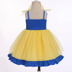 Dicry Baby Girls Tutu Dress Summer Sleeveless Backless Princess Birthday Party Dresses Sequin Ruffle Tulle Bowknot Sundress