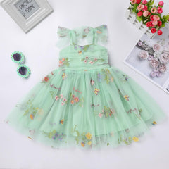 Dicry Baby Girls Tutu Dress Summer Sleeveless Backless Princess Birthday Party Dresses Sequin Ruffle Tulle Bowknot Sundress