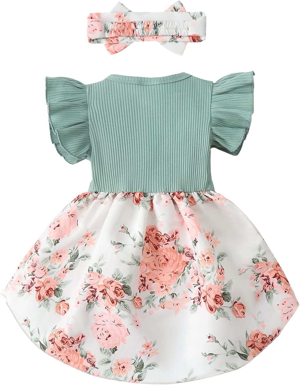 Dicry Toddler Baby Girl Dress Floral Ruffle Sleeve Casual Beach Sundress Pr Dicry Toddler Baby Girl Dress Floral Ruffle Sleeve Casual Beach Sundress Pr