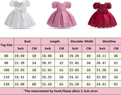 Dicry Girls' Tulle Flower Princess Wedding Dress for Toddler and Baby Girl baby dress