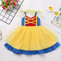 Dicry Baby Girls Tutu Dress Summer Sleeveless Backless Princess Birthday Party Dresses Sequin Ruffle Tulle Bowknot Sundress