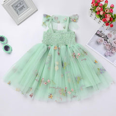 Dicry Baby Girls Tutu Dress Summer Sleeveless Backless Princess Birthday Party Dresses Sequin Ruffle Tulle Bowknot Sundress