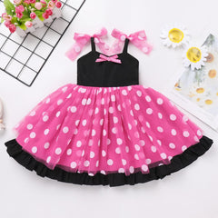 Dicry Baby Girls Tutu Dress Summer Sleeveless Backless Princess Birthday Party Dresses Sequin Ruffle Tulle Bowknot Sundress