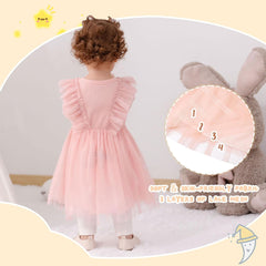 Dicry Toddler Baby Girl's Tutu Dress Fall Outfits Knit Long Sleeve Princess Clothes 3-24 Month