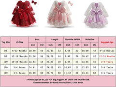 Dicry Girls' Tulle Flower Princess Wedding Dress for Toddler and Baby Girl baby dress