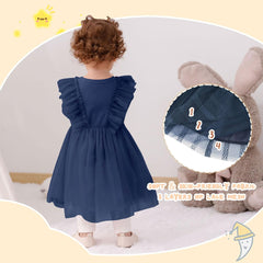 Dicry Toddler Baby Girl's Tutu Dress Fall Outfits Knit Long Sleeve Princess Clothes 3-24 Month