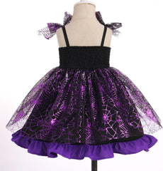 Dicry Baby Girls Tutu Dress Summer Sleeveless Backless Princess Birthday Party Dresses Sequin Ruffle Tulle Bowknot Sundress