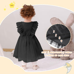 Dicry Toddler Baby Girl's Tutu Dress Fall Outfits Knit Long Sleeve Princess Clothes 3-24 Month