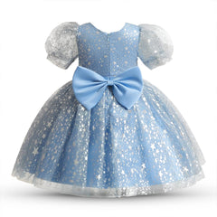 Dicry Girls' Tulle Flower Princess Wedding Dress for Toddler and Baby Girl baby dress