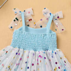 Dicry Baby Girls Tutu Dress Summer Sleeveless Backless Princess Birthday Party Dresses Sequin Ruffle Tulle Bowknot Sundress