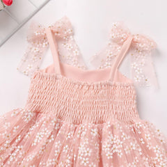 Dicry Baby Girls Tutu Dress Summer Sleeveless Backless Princess Birthday Party Dresses Sequin Ruffle Tulle Bowknot Sundress