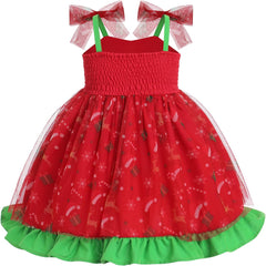 Dicry Baby Girls Tutu Dress Summer Sleeveless Backless Princess Birthday Party Dresses Sequin Ruffle Tulle Bowknot Sundress