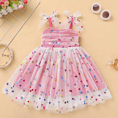 Dicry Baby Girls Tutu Dress Summer Sleeveless Backless Princess Birthday Party Dresses Sequin Ruffle Tulle Bowknot Sundress