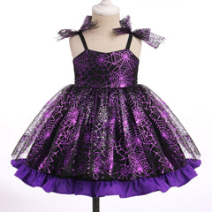 Dicry Baby Girls Tutu Dress Summer Sleeveless Backless Princess Birthday Party Dresses Sequin Ruffle Tulle Bowknot Sundress