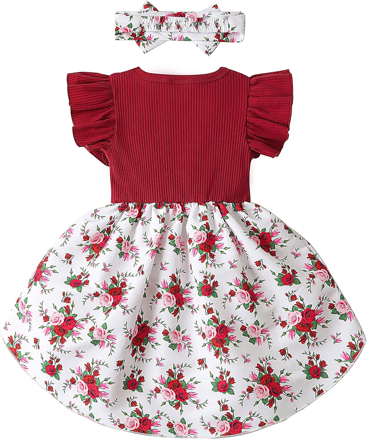Dicry Toddler Baby Girl Dress Floral Ruffle Sleeve Casual Beach Sundress Pr Dicry Toddler Baby Girl Dress Floral Ruffle Sleeve Casual Beach Sundress Pr