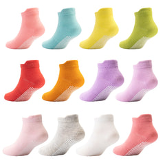 Dicry Toddler Non-Slip Ankle Socks Baby Anti-skid Grips Socks for Infant Kids