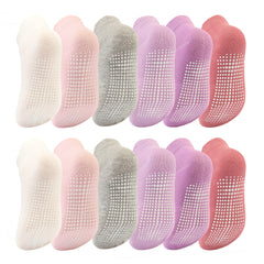 Dicry Toddler Non-Slip Ankle Socks Baby Anti-skid Grips Socks for Infant Kids